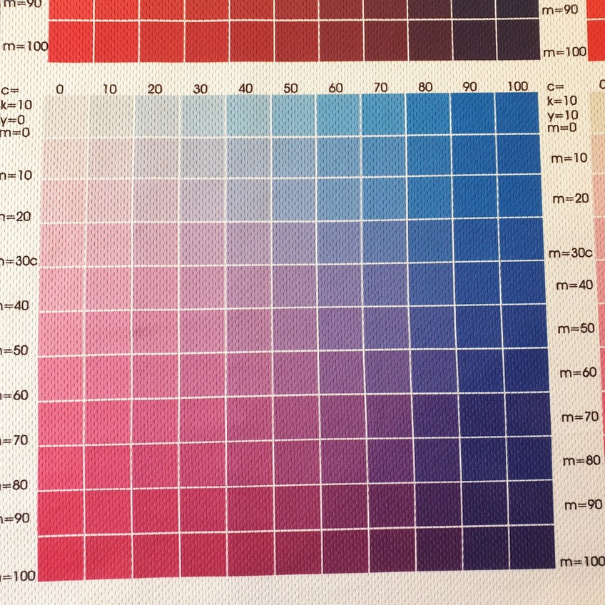 Sublimation - Teil - Farbauswahl Blau - Pink Nuancen