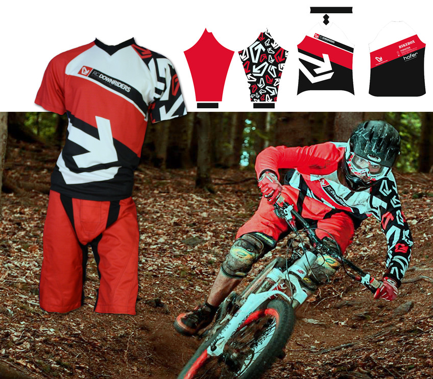 Designgestaltung downhill Bekleidung - esjod - Downriders