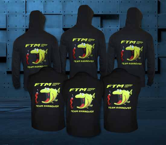 Teamhoodies und Softshell Jacken Fishing Team FTM