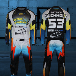 Motocross Profi-Trikots für das Racing Team Buchholtz