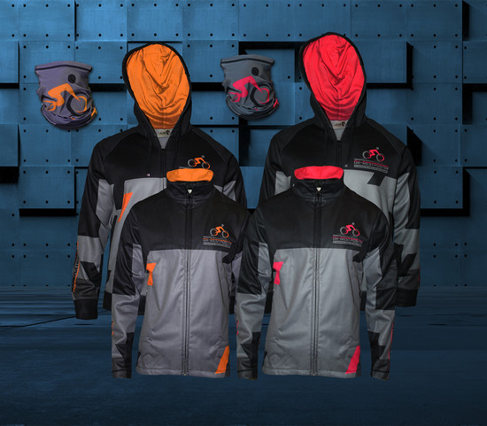 Softshell Jacke - Wind and Waterprotect Hoody - Buff  im Teamdesign
