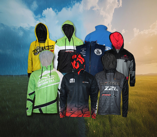 Softshell Jacken, Westen Waterprotect Hoodys individuell von ESJOD