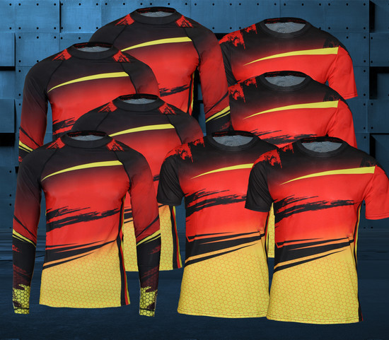 Teammbekleidung Feuerwehr National Team - Lycras und Laufshirt