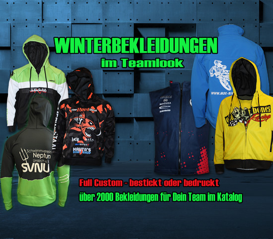 Winterbekleidung für Dein Team